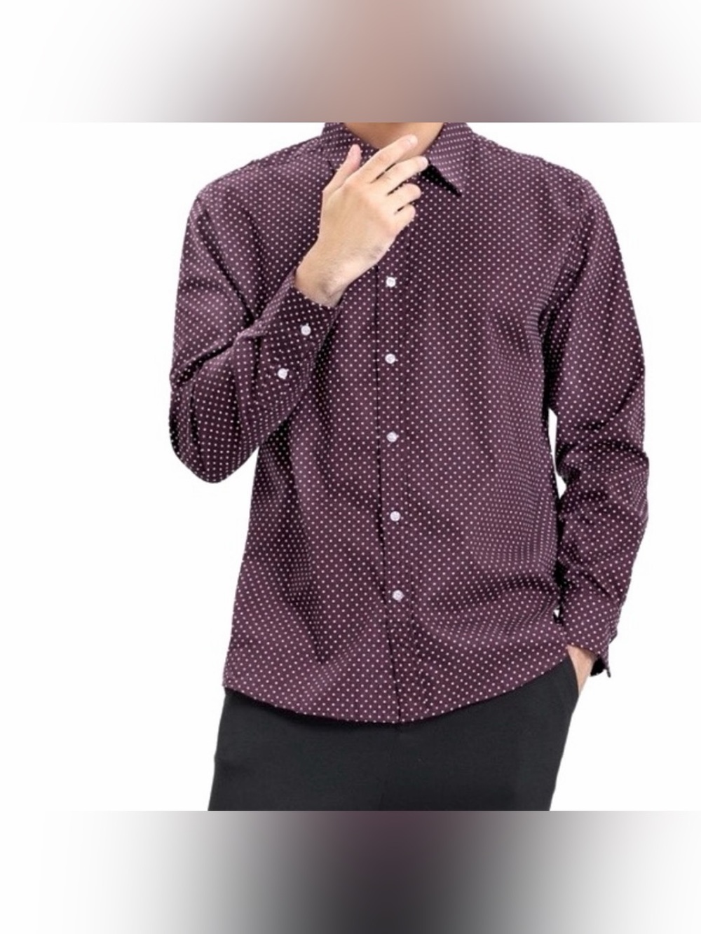 Cactus Man Mens Long Sleeve Button Up